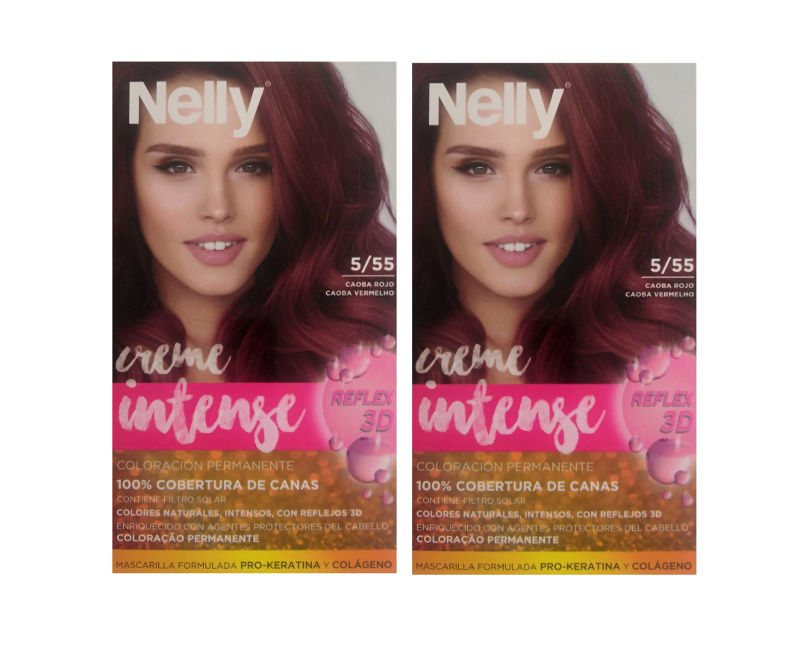 NELLY PACK TINTE 5/55 CAOBA ROJO