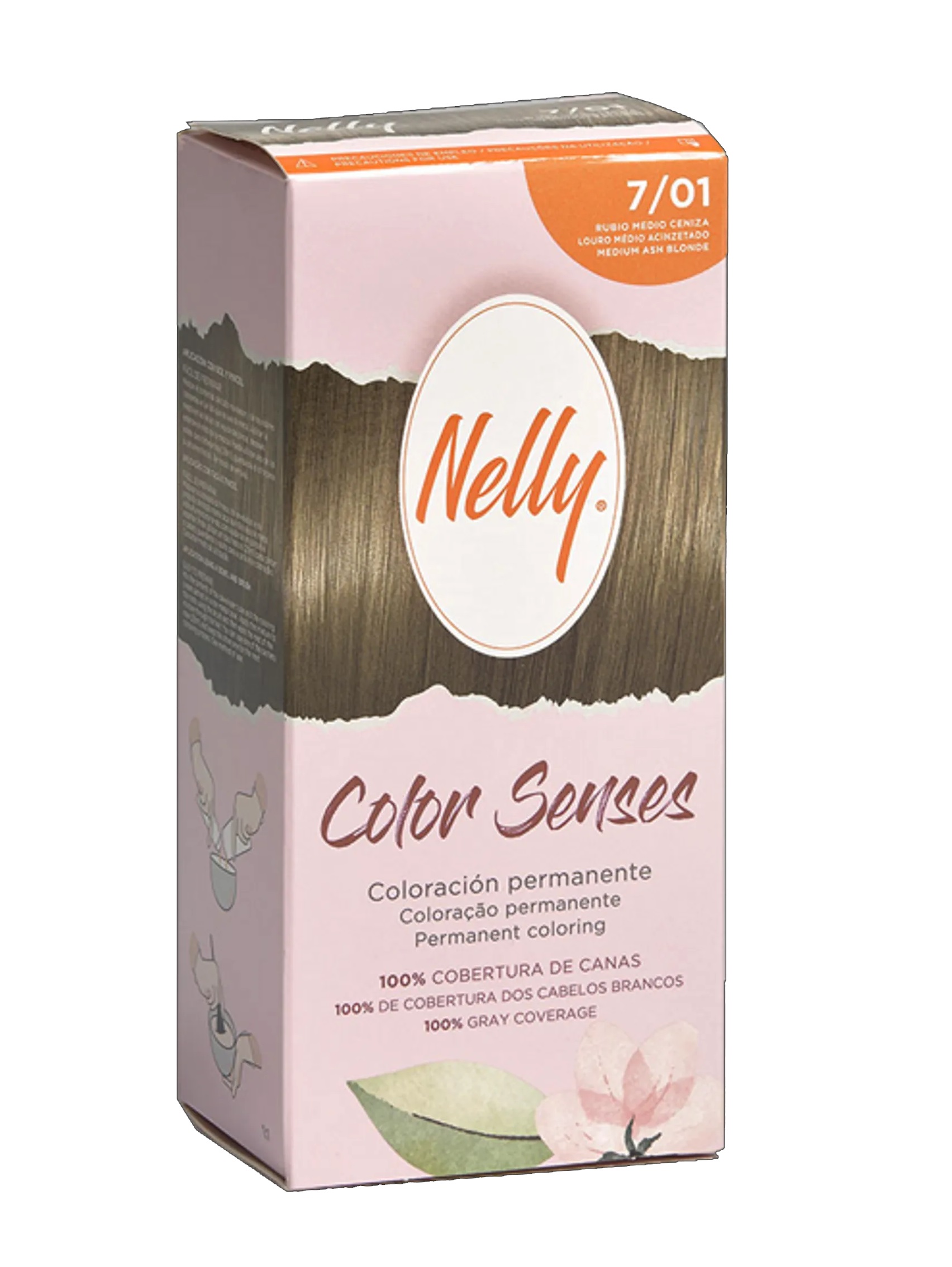 NELLY TINTE COLOR SENSES 7.01 RUBIO MEDIO CENIZA