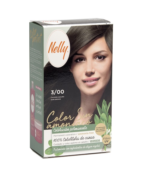 NELLY COLOR SIN AMONIACO 3/00 CASTAO OSCURO