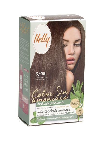 NELLY COLOR SIN AMONIACO 5/95 MARRN CHOCOLATE