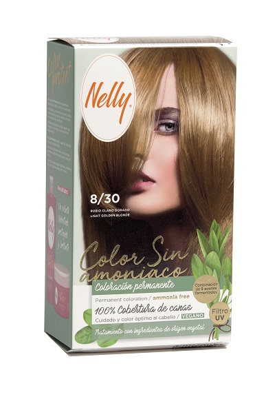 NELLY COLOR SIN AMONIACO 8/30 RUBIO CLARO DORADO