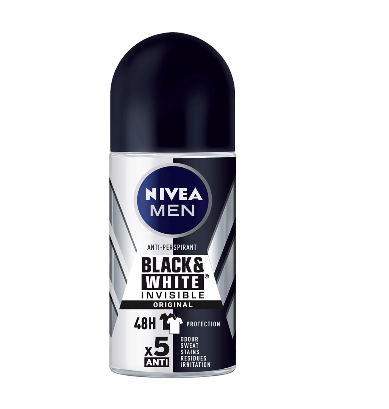 NIVEA MEN INVISIBLE BLACK & WHITE DESODORANTE ROLL ON 50 ML