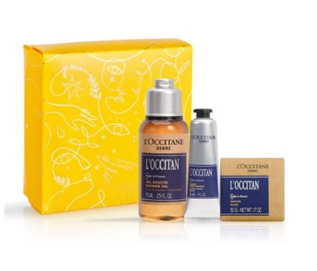 L\'OCCITANE EN PROVENCE VERBENA GEL DUCHA 75 ML + JABON 30 GR. + BLS. AFEITADO SET REGALO