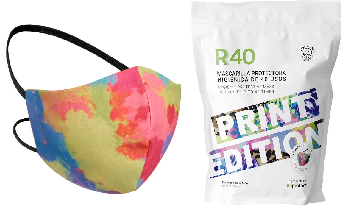 REPROTECT R40 ADULTO PRINT EDITION FLUOR MASCARILLA HIGINICA DE 40 USOS LIQUIDACIN!!