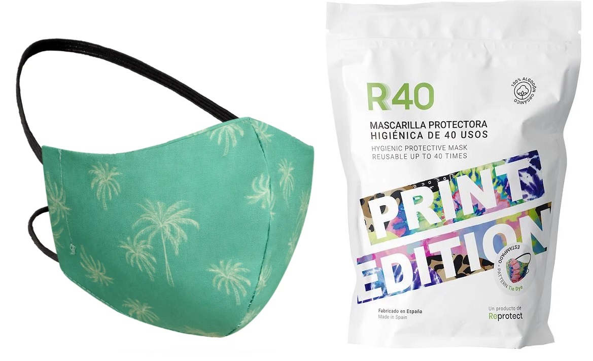 REPROTECT R40 JUNIOR PRINT EDITION PALMS MASCARILLA HIGINICA DE 40 USOS LIQUIDACIN!!