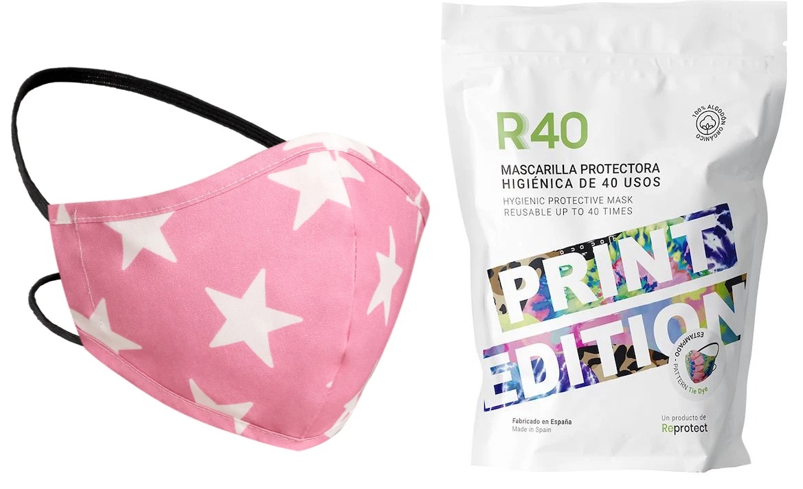 REPROTECT R40 JUNIOR PRINT EDITION WHITE STARS MASCARILLA HIGINICA DE 40 USOS LIQUIDACIN!!