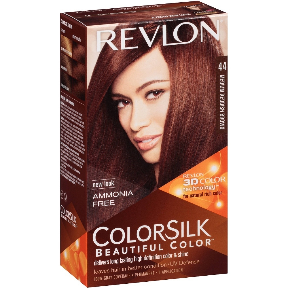 REVLON TINTE COLORSILK 44 MED RED BROWN