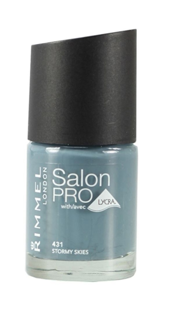 RIMMEL LONDON NAIL POLISH SALON PRO STORMY SKIES 431 12ML
