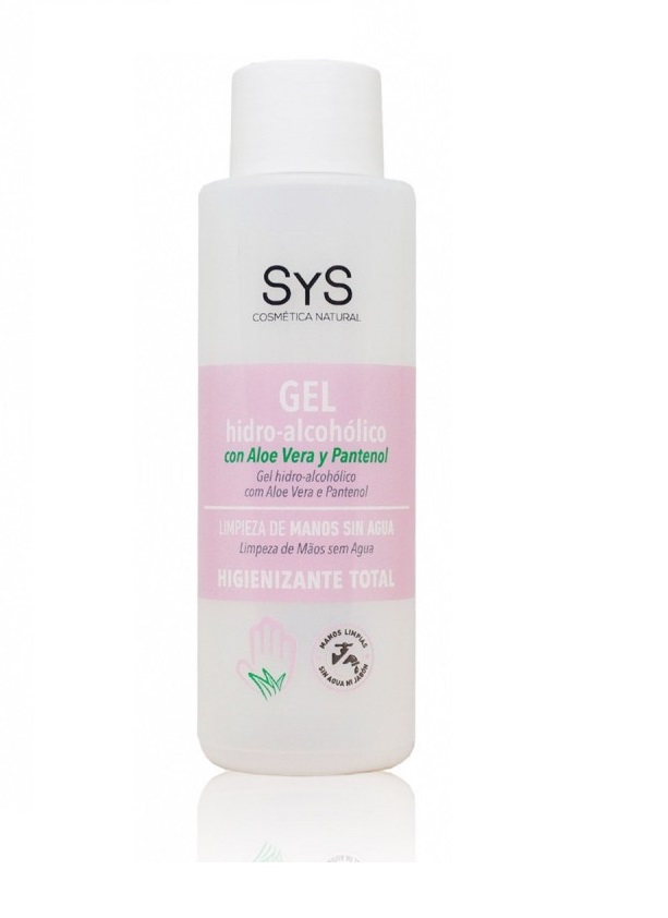 SYS GEL HIDROALCOHOLICO DESINFECTANTE SIN ACLARADO CON ALOE VERA  100ML