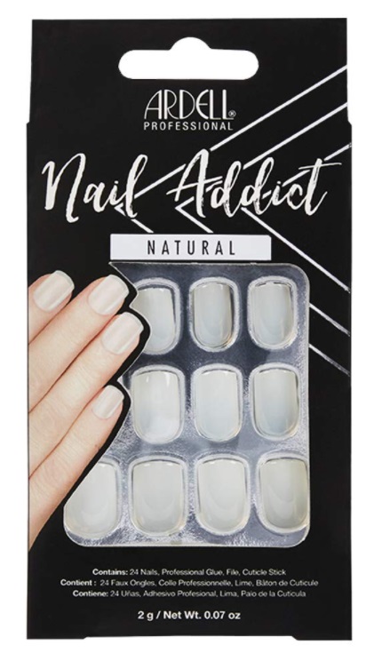 ARDELL NAIL ADDICT UAS POSTIZAS NATURAL SQUARED