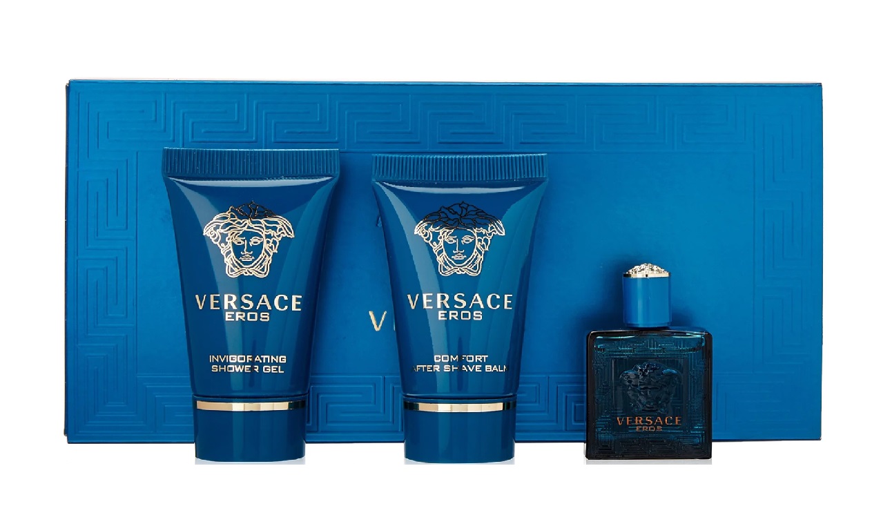 VERSACE EROS EDT 5 ML + S/G 25 ML + A/S 25 ML SET REGALO