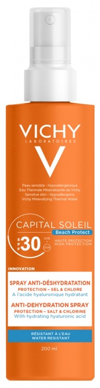 VICHY CAPITAL SOLEIL BEACH PROTECT SPRAY ANTIDESHIDRATANTE SPF 30 200 ML